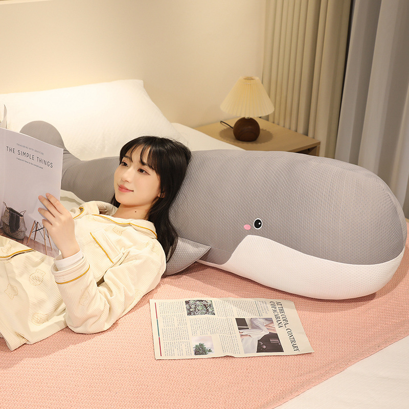 クールなアイスシルククジラ人形海洋動物ぬいぐるみ人形女の子ベッド睡眠脚長い枕|undefined