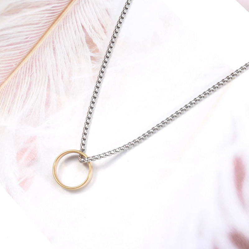 Simple Style Geometric Stainless Steel Plating Menu0027S Pendant Necklace