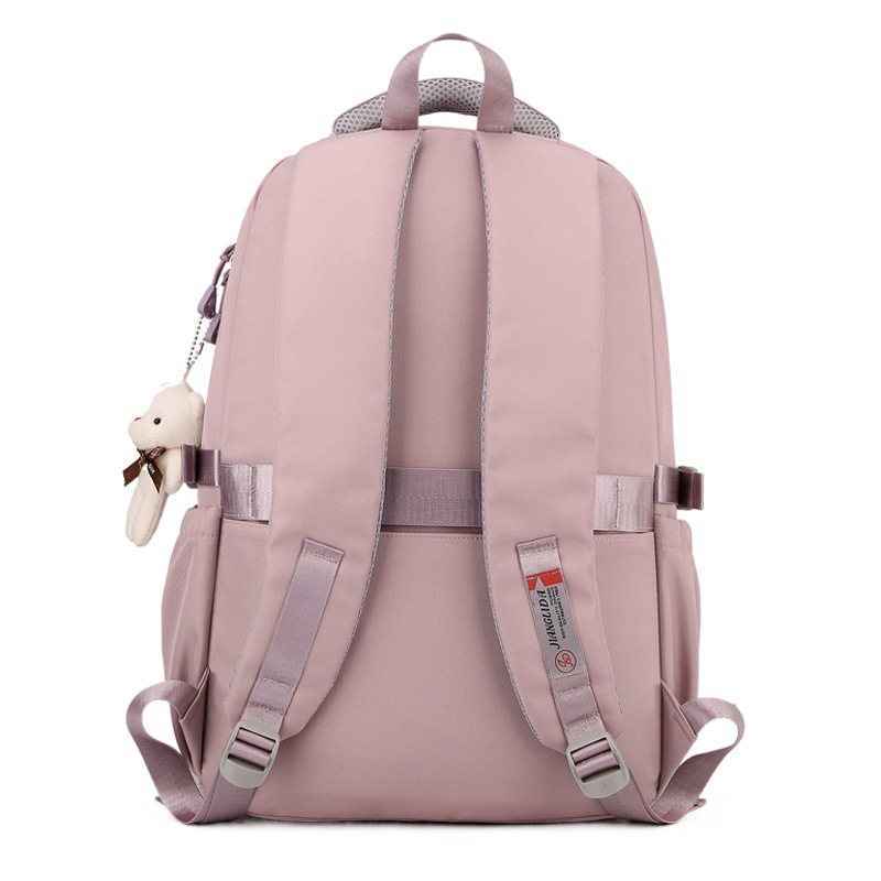 Ultra-ligero de gran capacidad junior high school student schoolbag estudiante universitario viaje mochila impermeable estudiante de secundaria de alto aspecto chica mochila