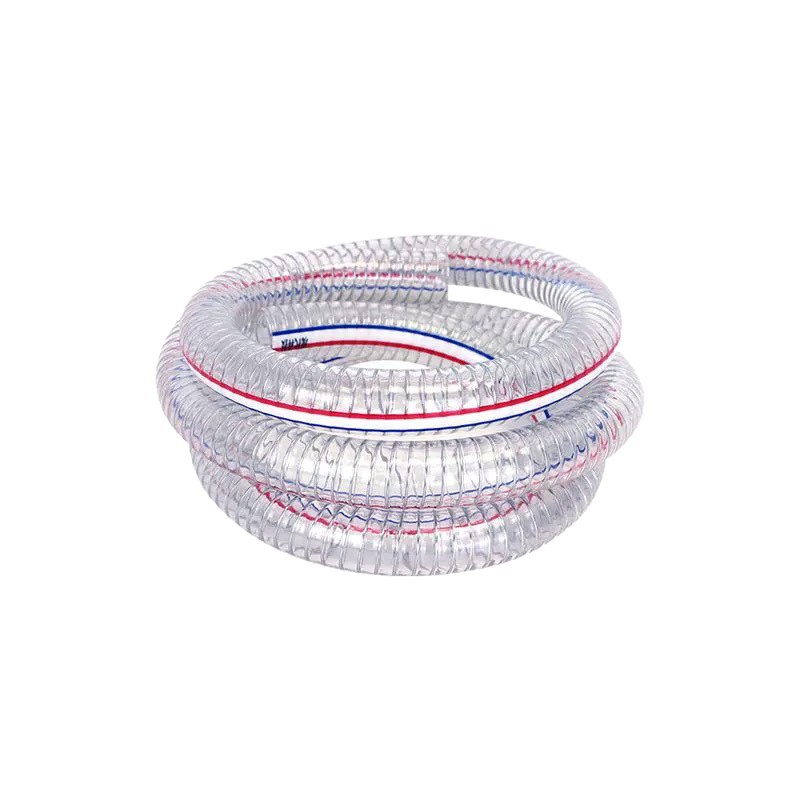 Manguera de acero de PVC transparente 25mm tubo de plástico grueso tubo de aceite resistente a altas temperaturas tubo de vacío ácido alcalino tubo de agua flexible image 6