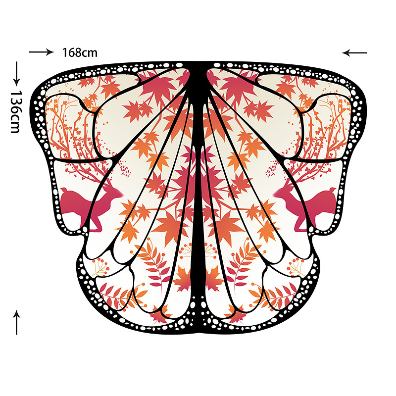 Capa giratoria con alas para danza del vientre, accesorio de cosplay, decoración estilo INS, elección de influencers para sesiones de fotos