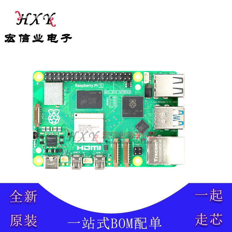 Raspberry Pi 5 8GB 单板计算机 2.4GHz 4 内核 8GB RAM 64位