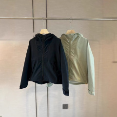 508266秋款新品女士两色连帽外套百搭休闲外套