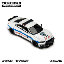 批发-TM × PSC1:64 道奇战马“斗殴者” 宿敌 警车 合金车模