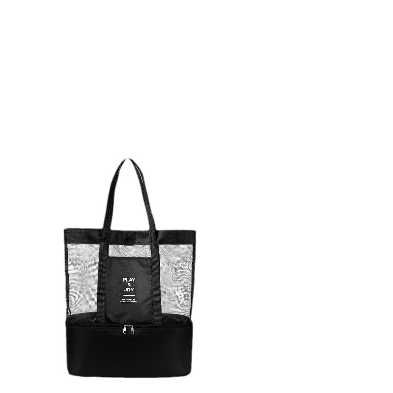 Bolsa de playa de malla de viaje al aire libre bolsa de baño bolsa de viaje portátil bolsa de lavado de gran capacidad bolsa de almacenamiento de cosméticos