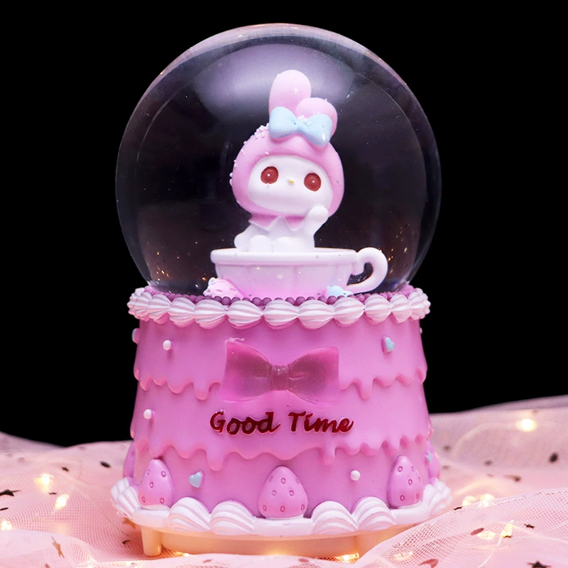 Cartoon music box, rotating rabbit