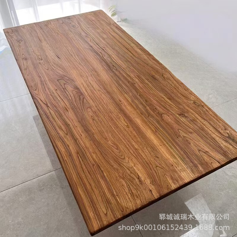 Vintage Old Elm Wood Board Homestay Weathered Old Door Panel Stair Treading Board Household Balcony Bay Window Solid Wood Board Whole Sheet