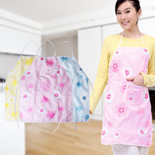 振兴厨房围裙家用防泼水防油可擦手挂脖男女餐厅罩衣挂脖围裙花纹