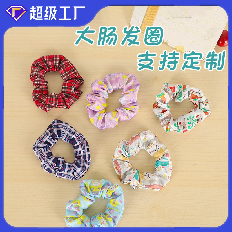 Изготовленные на заказ резинки для волос с элитным дизайном, с принтами, универсальные резинки для волос, женские аксессуары, резинки для самостоятельного изготовления оптом.