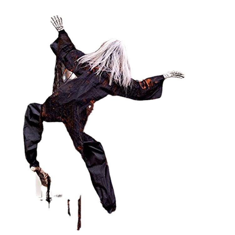 Muro de escalada fantasma de miedo de Halloween sin cara escalada puerta escalada ventana cama bar fantasma casa embrujada cámara asustado truco apoyos