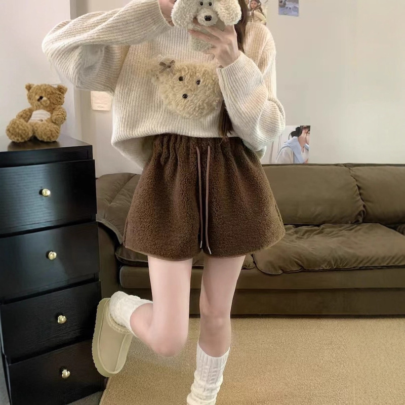 Autumn and Winter Versatile Leggings, High-Waisted Slimming Look Casual Pants That Can Be Paired with Sweaters, Cardigans, and Cashmere Shorts