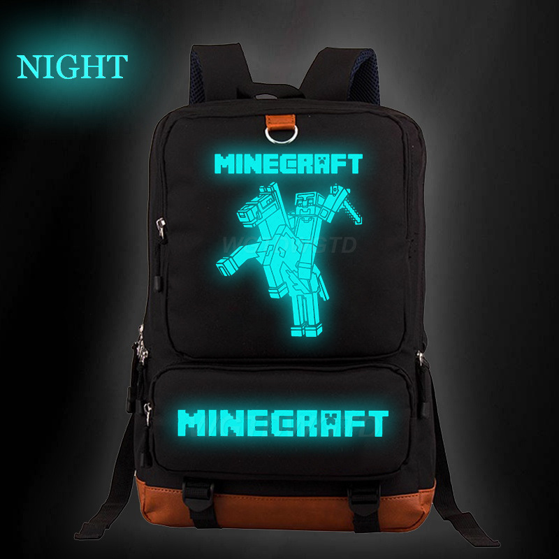 夜光背包我的世界minecraft游戏周边个性印花韩版潮流学生书包
