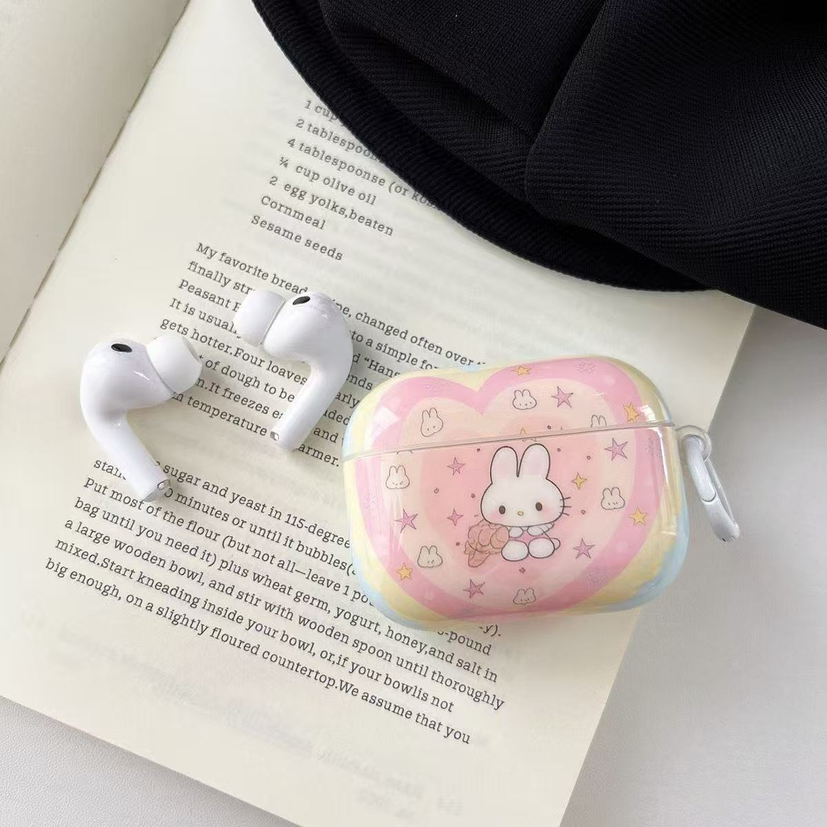 imd caricatura conejo de amor para Apple Airpods 4 auriculares estuche Bluetooth Airpods Pro3 image 4