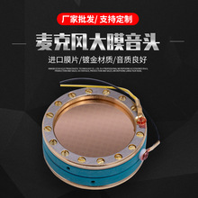 厂家直供纯金镀膜咪芯 主播录音棚专业咪头 新款电容式大振膜音头
