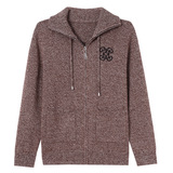 加厚100%羊毛针织时尚开衫女毛衣外套秋冬新款宽松女士上衣年轻款，女装针织衫/毛衣，妃慕昵服饰