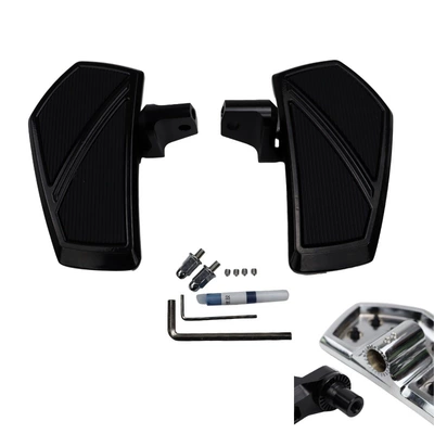Alloy Pedal Gear Lever, Motorcycle pedals - black-front-pedal