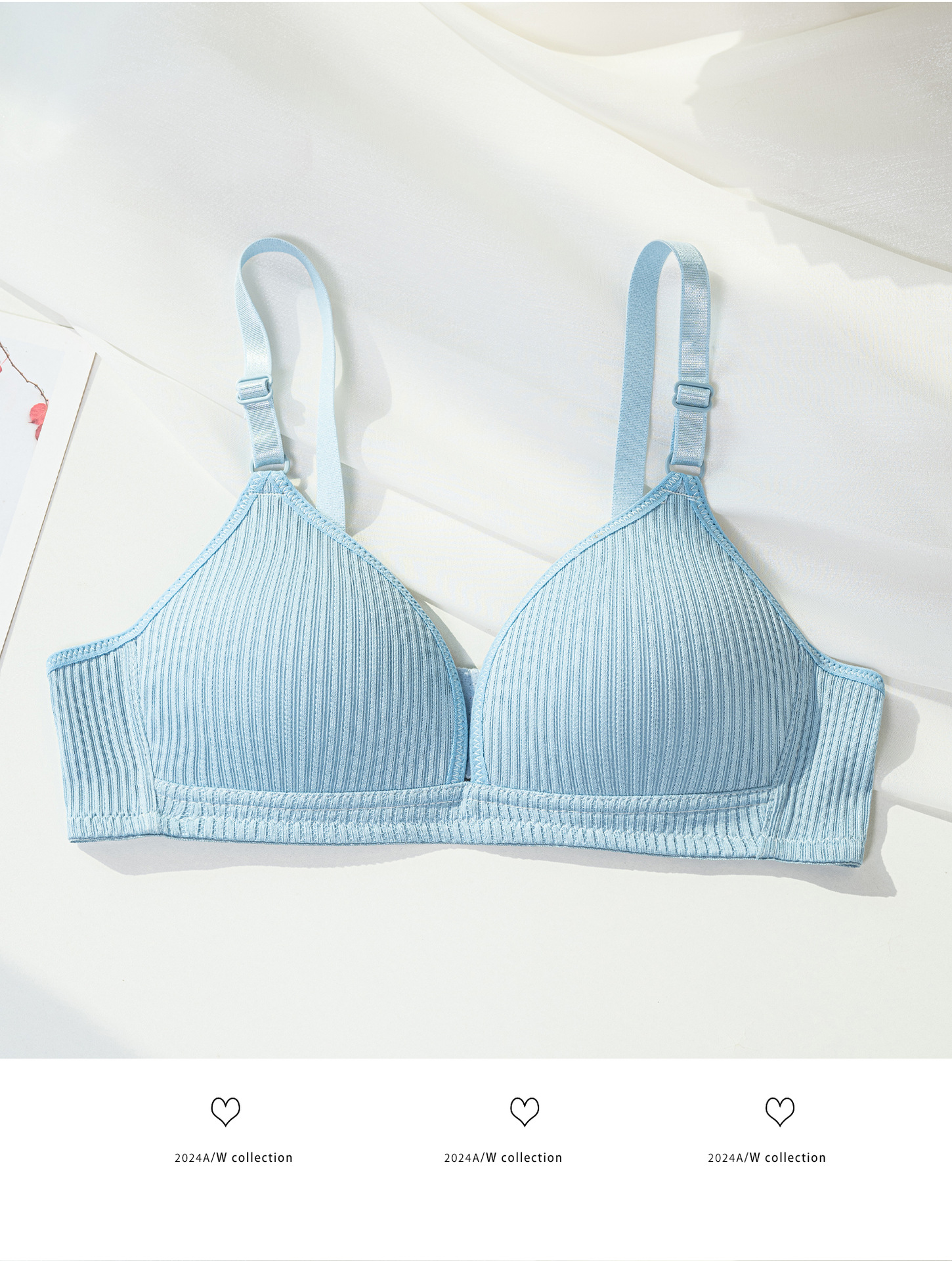 Venta directa de fábrica Comercio electrónico transfronterizo Sudeste de Asia Vietnam Tailandia Ladies Ropa interior Chicas Reunir Sujetador anti-colgante dulce