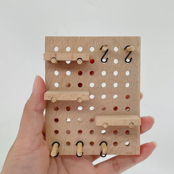 8 minutes 12 minutes BJD doll house simulation mini shelf ob11 gsc wooden wall hole board model