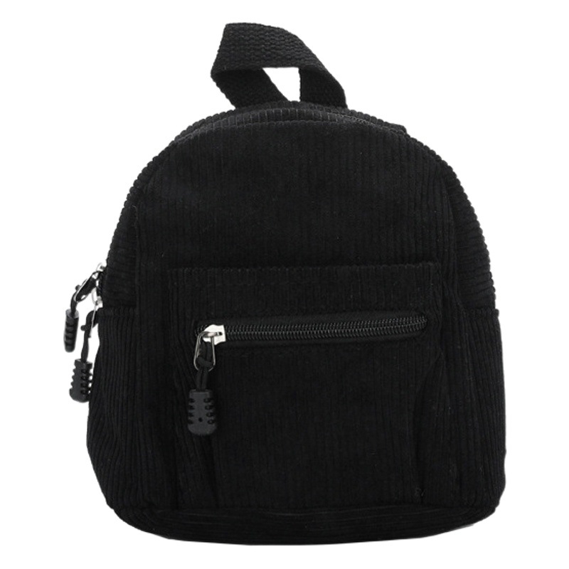 Corduroy Candy Color Backpack 2023 Autumn and Winter New Korean Style Street Trend Large Capacity Casual Backpack