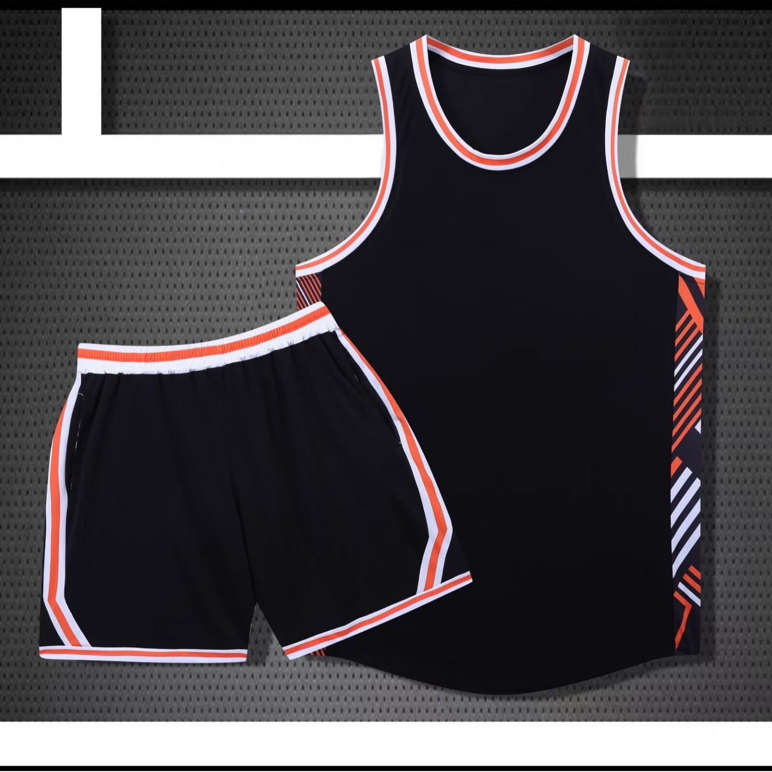 240 American Basketball Uniform Set Men's Competition Uniform Jersey with Side Pocket Adult Children's Wear 3XS-6XL