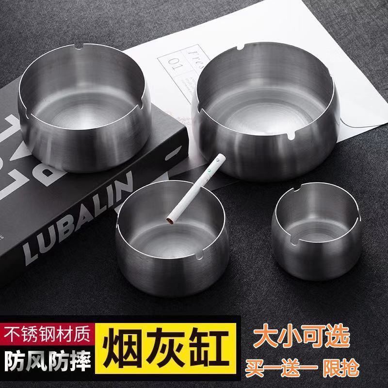Creative windproof ashtray stainless steel for hotel for commercial…
