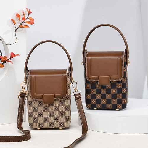 Manufacturer mobile phone bag 2024 new mini versatile vertical portable crossbody bag dropshipping