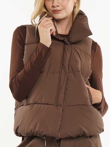 Women's Cropped Puffer Vest - High Quality and Ultra Soft