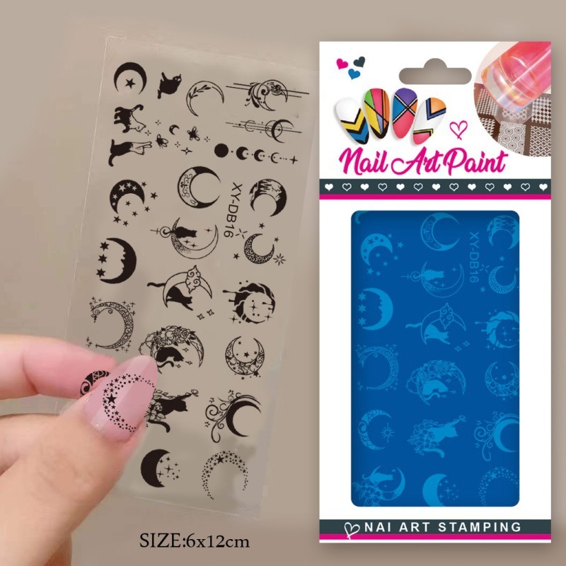 鋼板マニキュアプレート DIY ペイントマニキュア印刷転写テンプレート複雑な印刷鋼板マルチスタイルマニキュアツール|undefined