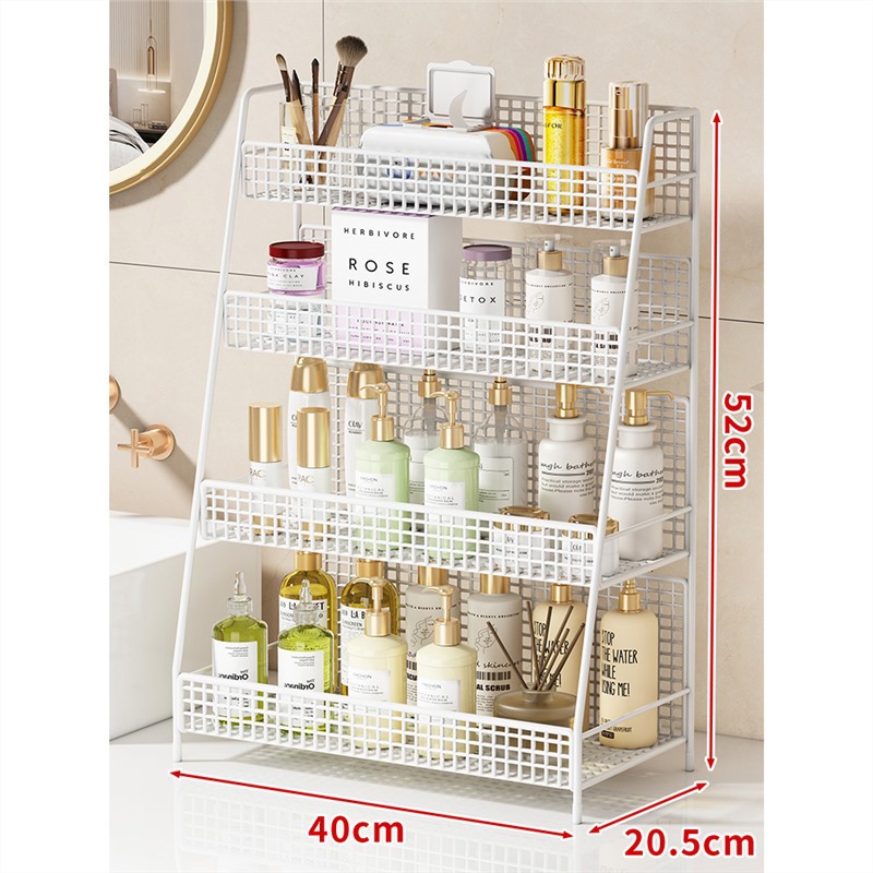 Estante Organizador para Lavabo de Hierro de 4 Niveles para Baño
