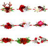 Children's elastic nylon headband, European style, flowered, dress up