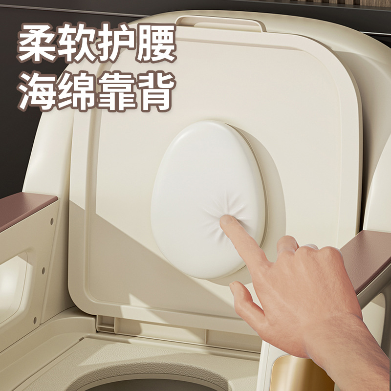 silla de inodoro portátil para mujeres embarazadas adultas inodoro interior con reposabrazos