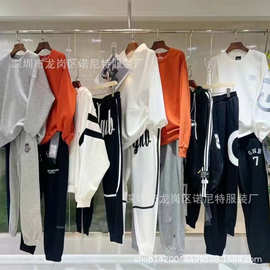 GNB卫衣卫裤撤柜23冬潮牌高端时尚计感时髦情侣运动套装卫衣卫裤