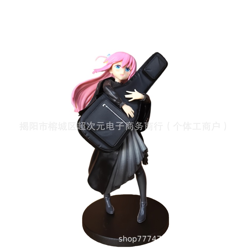 跨境新品 孤独摇滚吉他 站姿手办 二次元美少女动漫潮玩模型摆件|undefined