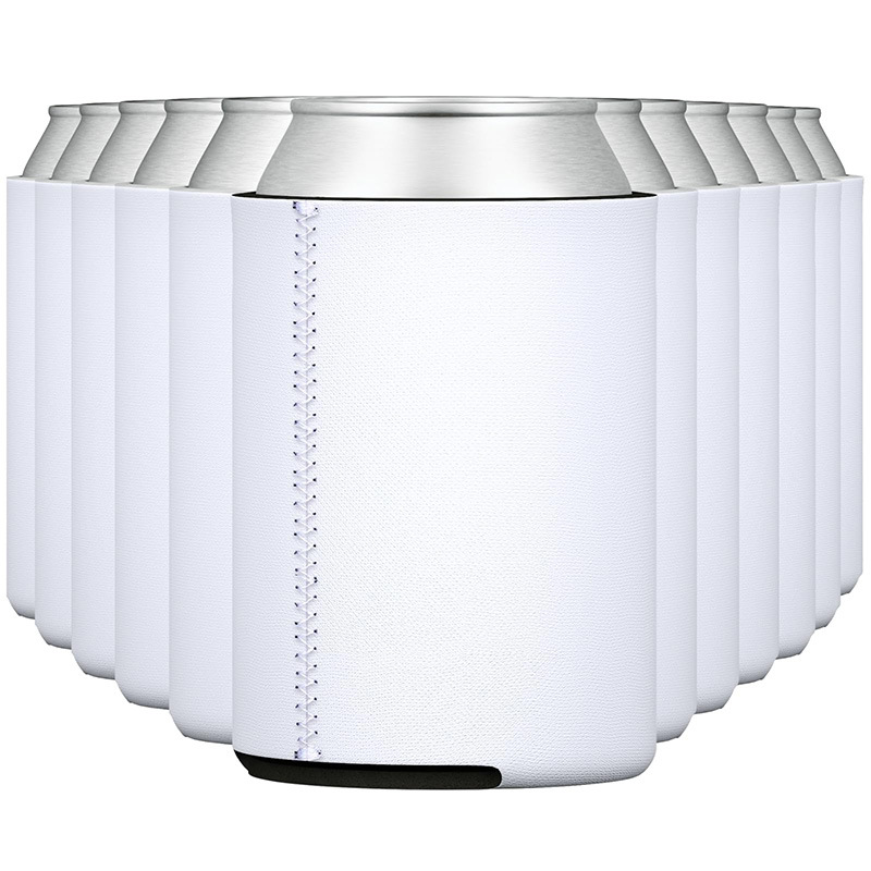 Cross-border hot-selling Coke can sleeve thermal transfer white Coke sleeve thermal insulation tank sleeve 120Z cold insulation sleeve source manufacturer