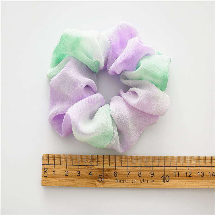 Daily Occasion Cloth Material Sweet Women'S Tie Dye Cloth Hair Tie Rubber Band