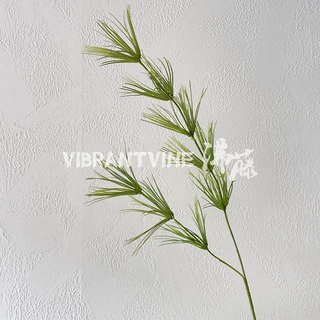 双叉竹峰草婚庆婚礼堂森系装饰花材吊顶绿植1.3m仿真假草花墙布置