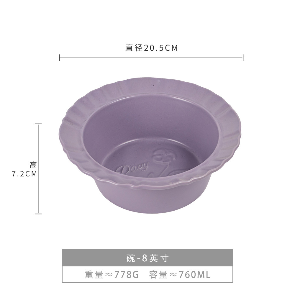 Tazón de sombrero de paja retro japonés Tazón de cerámica de alto valor Tazón de comedor occidental Tazón de postre Tazón de pasta Tazón de cocina casera Vajilla al por mayor