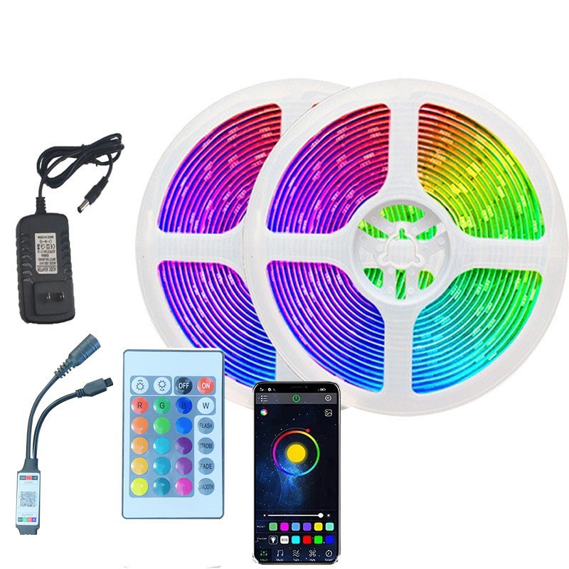 Controlador Bluetooth de 12v-24 con aplicación móvil + Fuente de alimentación Europea/Estadounidense