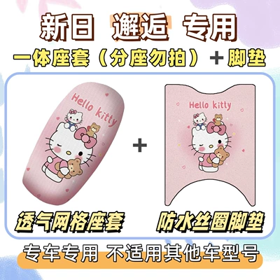 Electric vehicle foot mat Waterproof and Sunproof Seat Cover - breathable-combination-yb-hello-kitty-pink-special-for-xinri-encounter