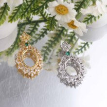 ����õ���ɫ��׹���� DIY���汦ʯ������Ƕ ������S925��̫����