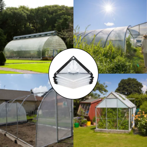 Transparent Garden Rainproof Film, Plant Antifreeze Film, Succulent Flower Cold Protection Insulation Film, Clear Poly Tarp