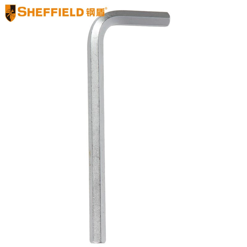 Стальной щит S050615 Метрический стандартный длинный шестигранный ключ с плоской головкой Шестигранный ключ L-образный ключ Высококачественная сталь.