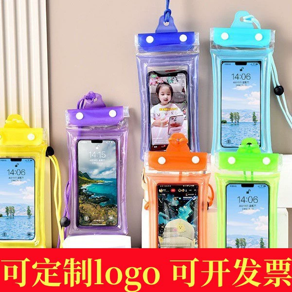 Три складные подушки безопасности мобильный телефон водонепроницаемый мешок липучка сенсорный экран плавательный горячий источник уплотнения водонепроницаемый чехол для навесов оптом