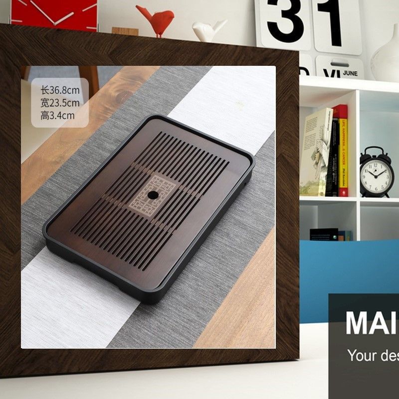 인기 한정판 티 히든 월넛 컬러 수납 스타일 [36*24