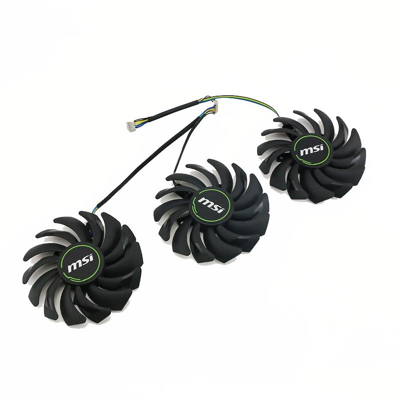 Кулер для видеокарты, совместим с MSI GTX 1070/1080 DUKE 8G Dark Dragon, три вентилятора PLD09210