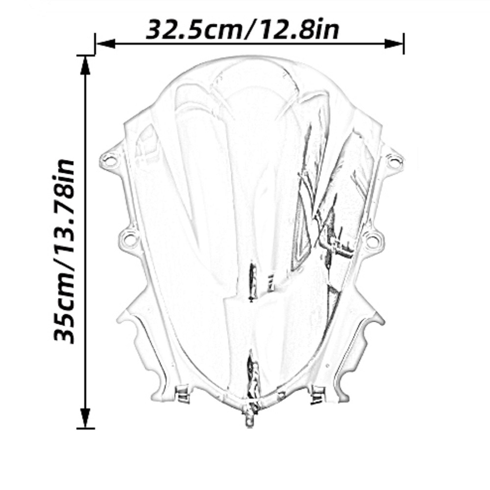 Suitable for Yamaha YZF-R15 V3 17-21 years modified special front windshield deflector windshield accessories