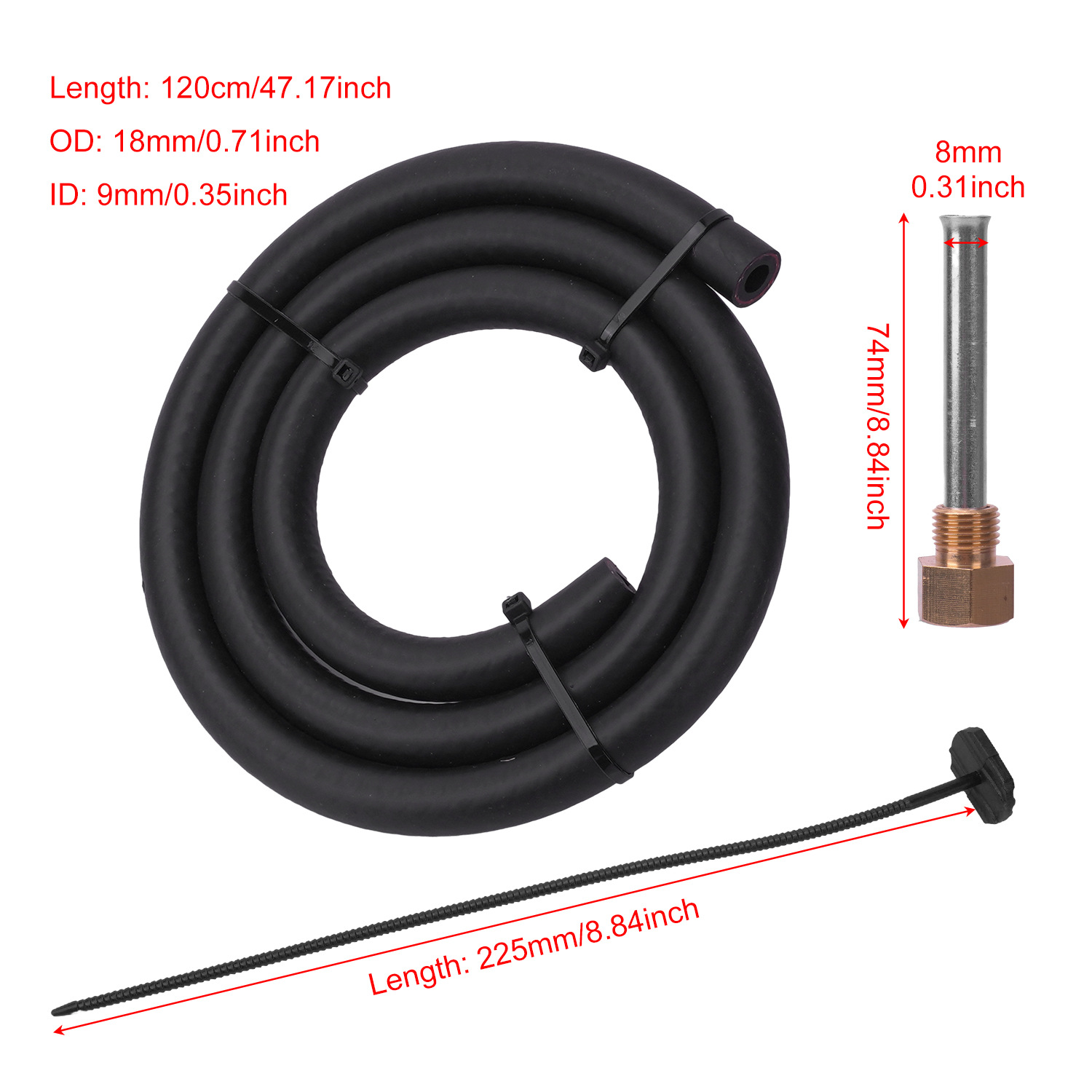 Car Radiator Universal Transmission Oil Cooler Modified Pipe Belt Air Conditioning Radiator Exhaust Pipe Condenser