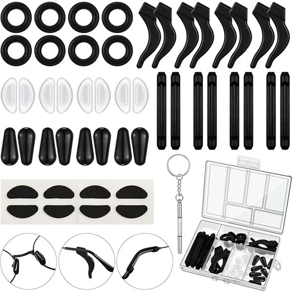 Amazon Explosive Silicone Glasses Anti-slip Cover Air Nose Pad Round Ear Hook Screwdriver Hot Selling suit Glasses