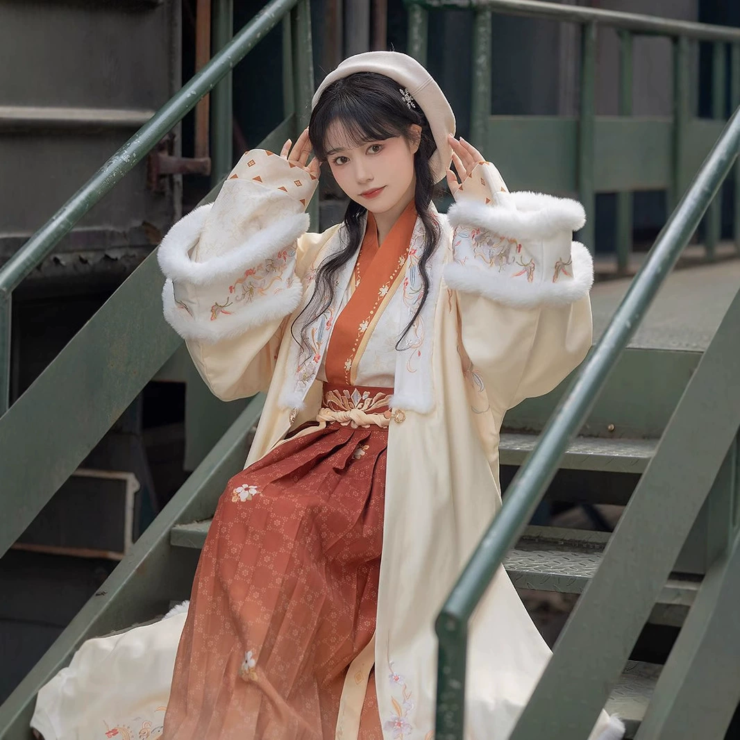 Оригинальный Hanfu женский 2024 новый зимний стиль песни