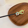 Chinese hairpin with tassels, fresh cheongsam, universal Hanfu, hair accessory, flowered, Chinese style, wholesale